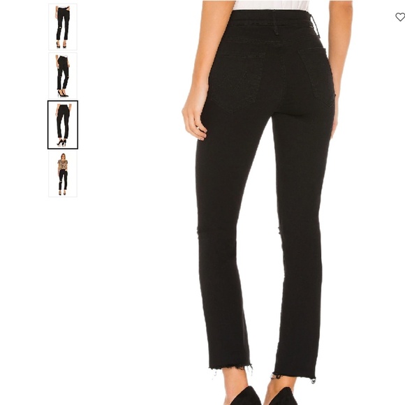 MOTHER The Rascal Ankle Fray Guilty As Sin Black Jeans - Size 32 - Picture 3 of 15